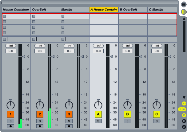 Ableton Live Matrix Mixer Channels Ableton Live Matrix Mixer Channels