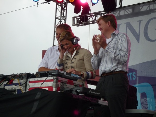 Armin van Buuren with Dutch Crown Prince Willem-Alexander and Crown Princess Maxima